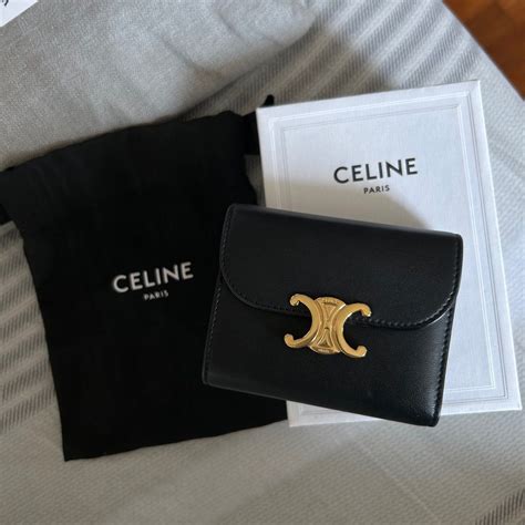 celine card case wallet|celine small triomphe wallet.